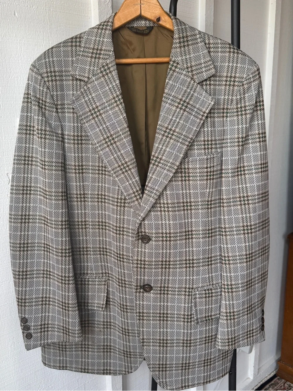 VTG Men's Sport Coat | Late 70s | Glen Plaid | Anders Clothing for Men | 38R